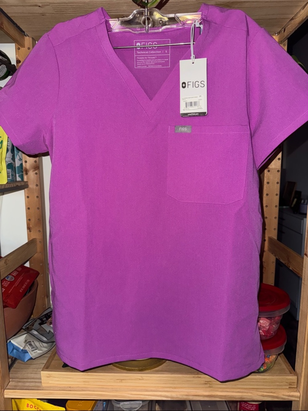 Figs Women’s Catarina V-Neck Scrub Top — UltraBerry